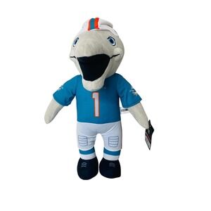 NFL Miami Dolphins T.D. Mascot Plush Figure Blue New Unisex 14"